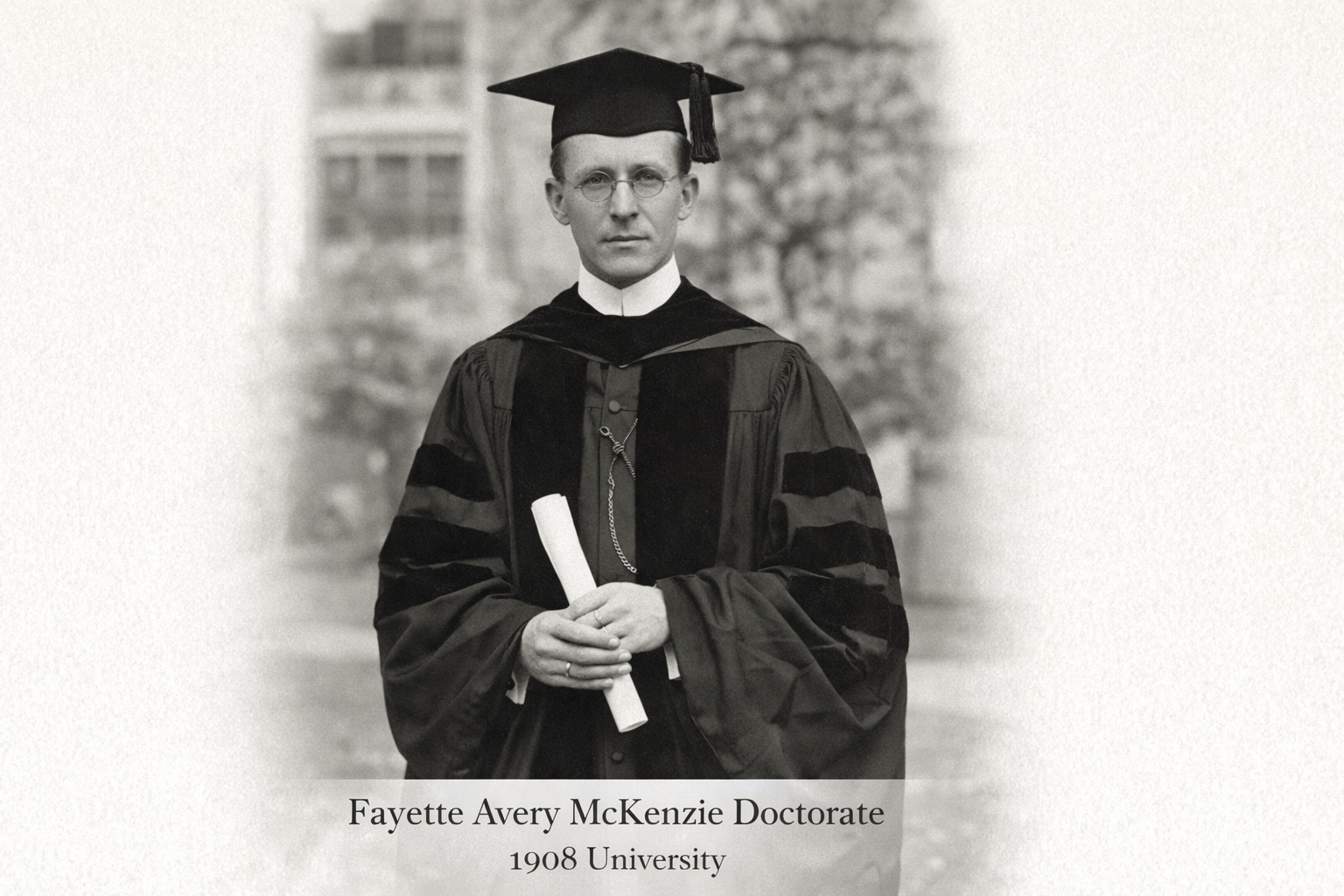 Fayette Avery Mckenzie Doctorate 1908 University