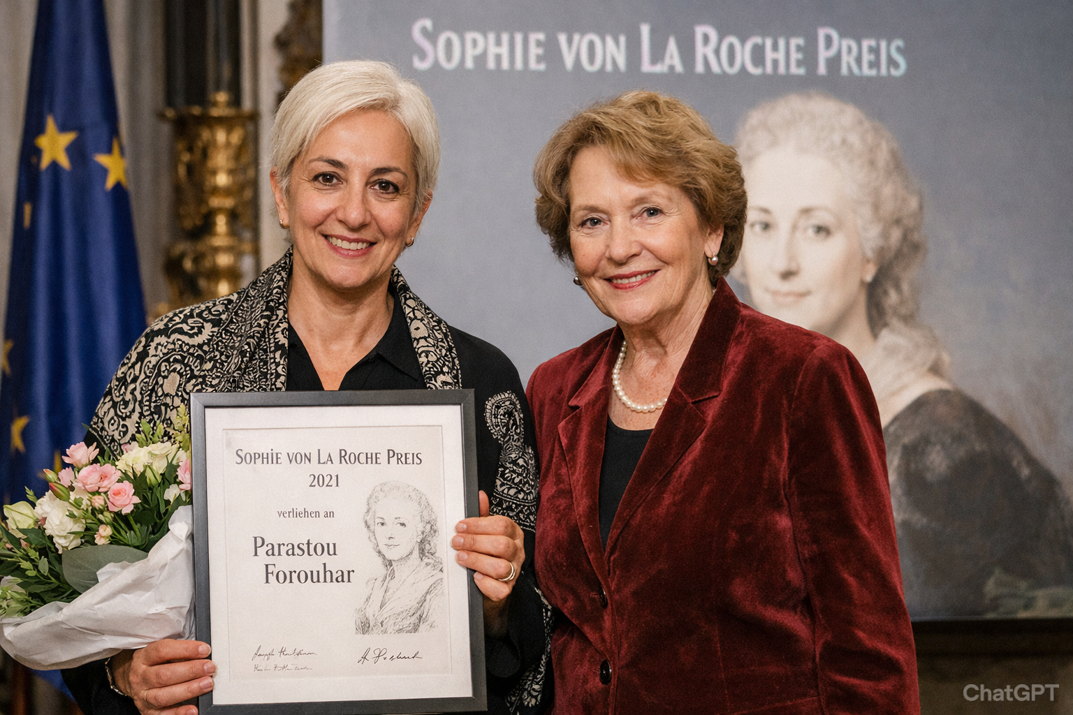 parastou forouhar sophie von la roche award year