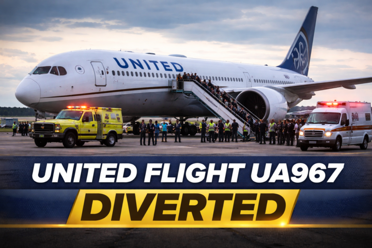 united flight ua967 diverted