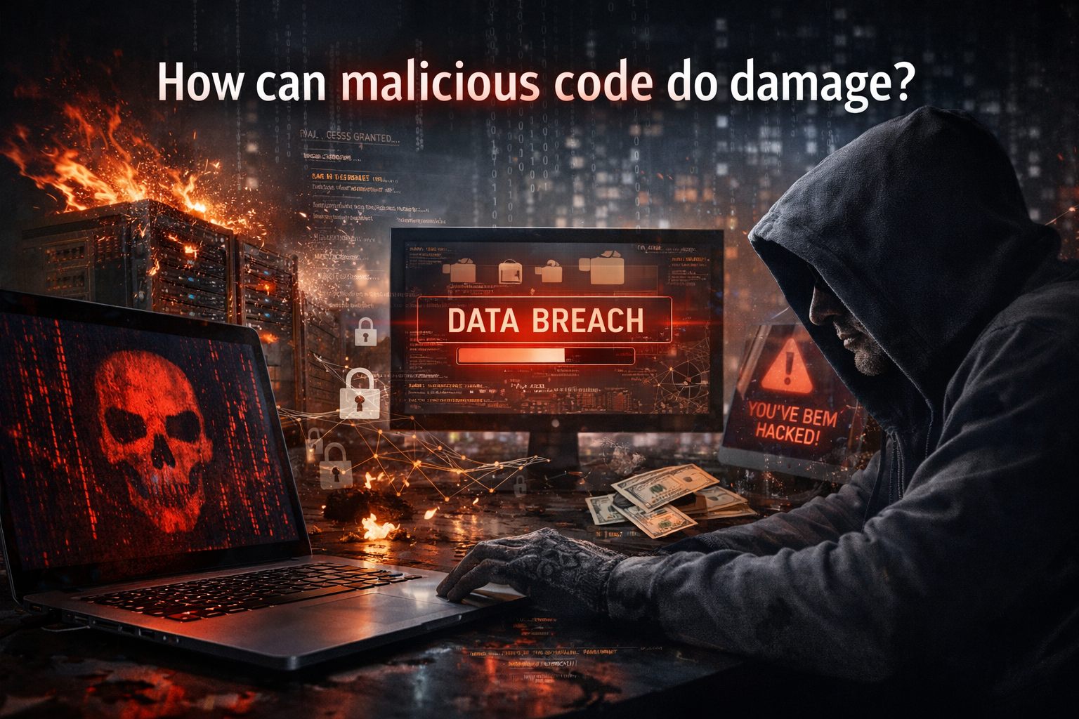 how can malicious code do damage